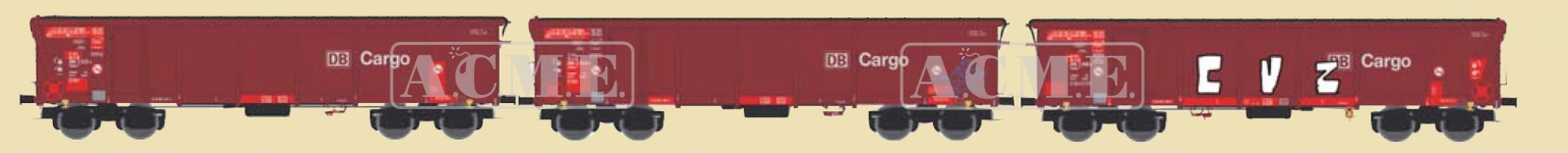 ACME 45198 - H0 - 3-tlg. Set Offene Güterwagen Tamns 895, DB Cargo, Ep. V-VI - Set 3